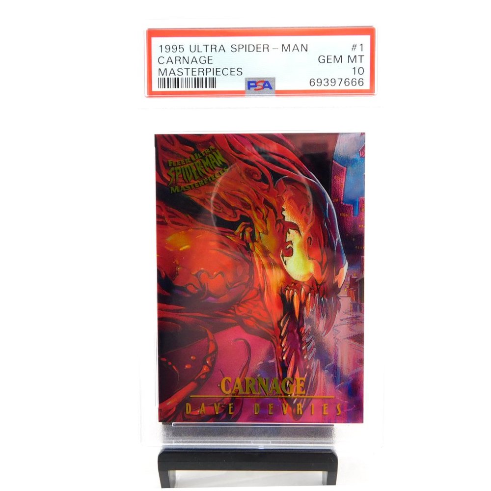 Marvel 1995 ULTRA Spider-Man Masterpieces PSA 10 CARNAGE #1